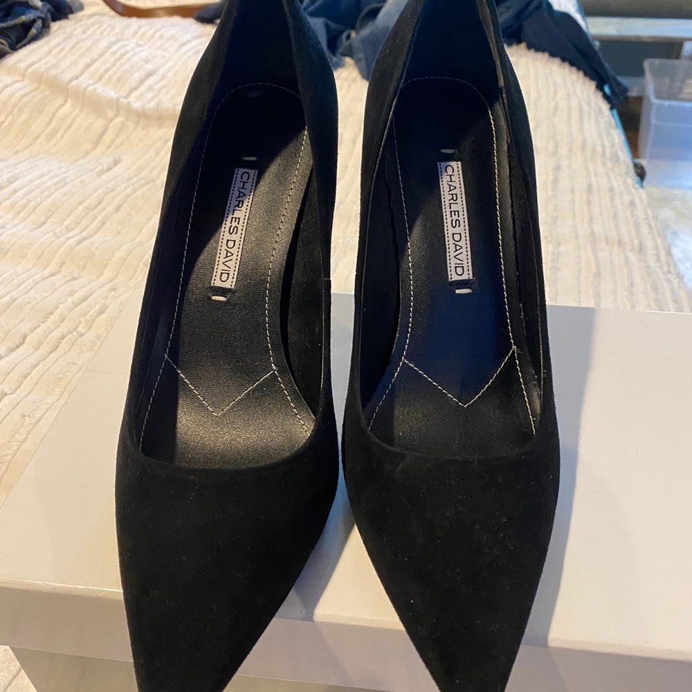 Charles David suede heels